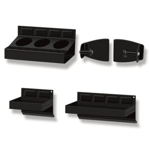 4-Piece Magnetic Toolbox Shelf