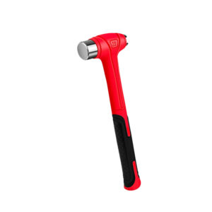 YIYITOOLS 16oz Ball Peen Hammer-Forged Steel Head, Fiberglass Handle with TPR Grip