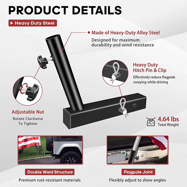 Hitch Flag Pole Holder - Image 5