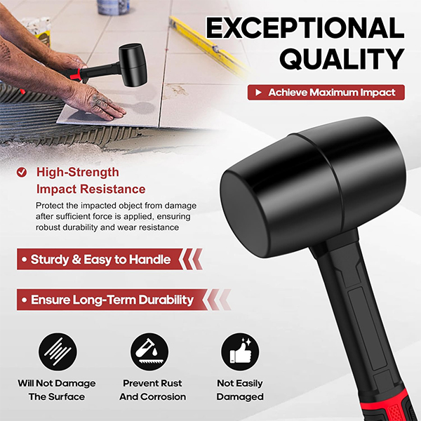 16oz Rubber Mallet Hammer - Image 5