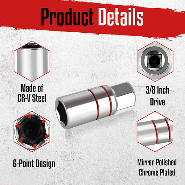 12Pcs Spark Plug Socket Set - Image 4