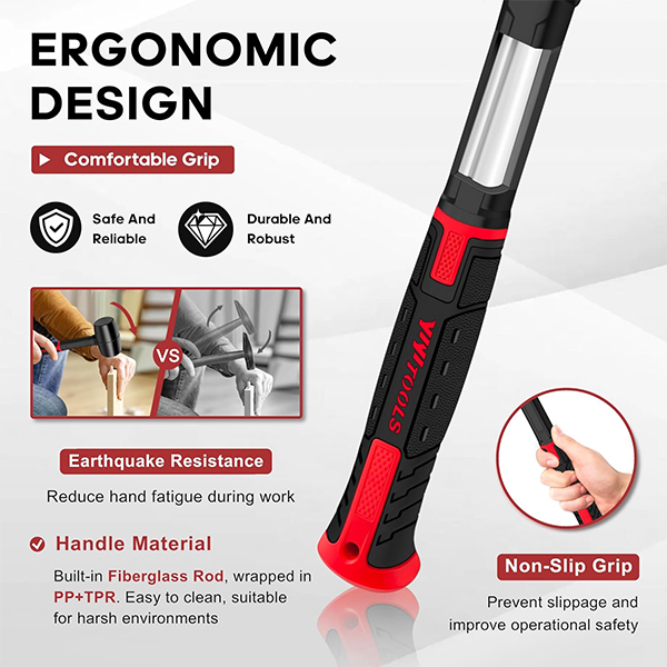 16oz Rubber Mallet Hammer - Image 4
