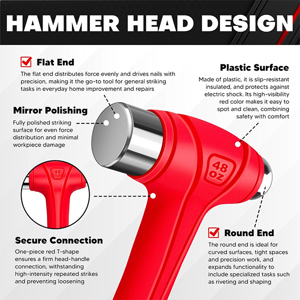 3 Piece Ball Peen Hammer - Image 4
