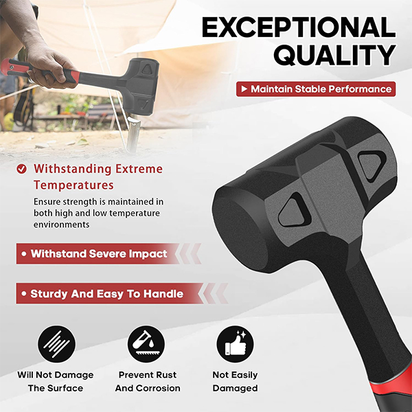 YIYITOOLS 3-Piece Dead Blow Hammer Set - Image 6