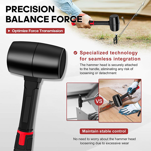 16oz Rubber Mallet Hammer - Image 7