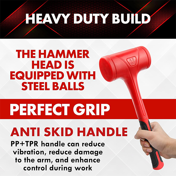 YIYITOOLS Dead Blow Hammer-45oz(3LB) - Image 4