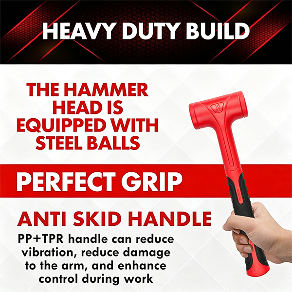 YIYITOOLS Dead Blow Hammer-16oz (1LB) - Image 6