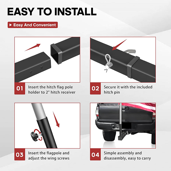 Hitch Flag Pole Holder - Image 3