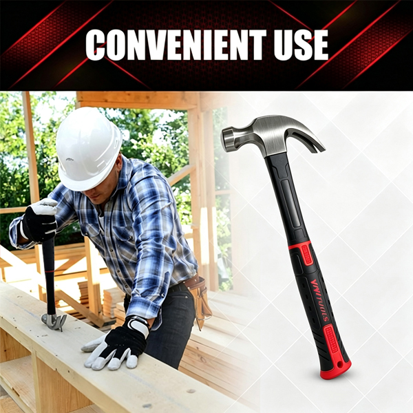 YIYITOOLS Claw Hammer With fiberglass Handle - Image 5