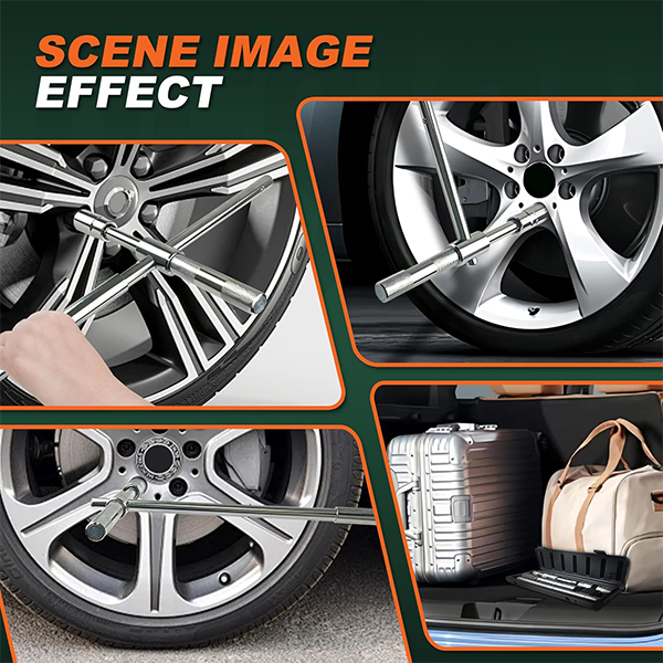 25'' Heavy Duty Extended Lug Wrench with Blow Storage Case - Image 7